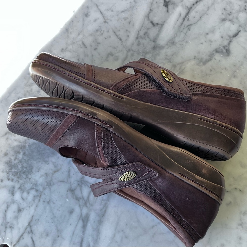 Clarks Collection Brown Leather Evianna Crown, 9.5, Mary Jane Shoe, NWT - Picture 11 of 13